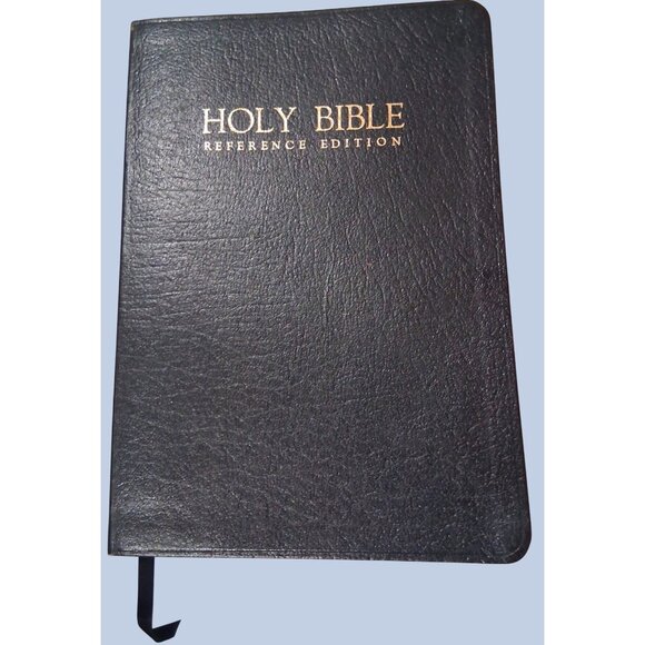 King James Reference Holy Bible Leather Bound Family Edition With Marriage & Fam - Picture 1 of 7